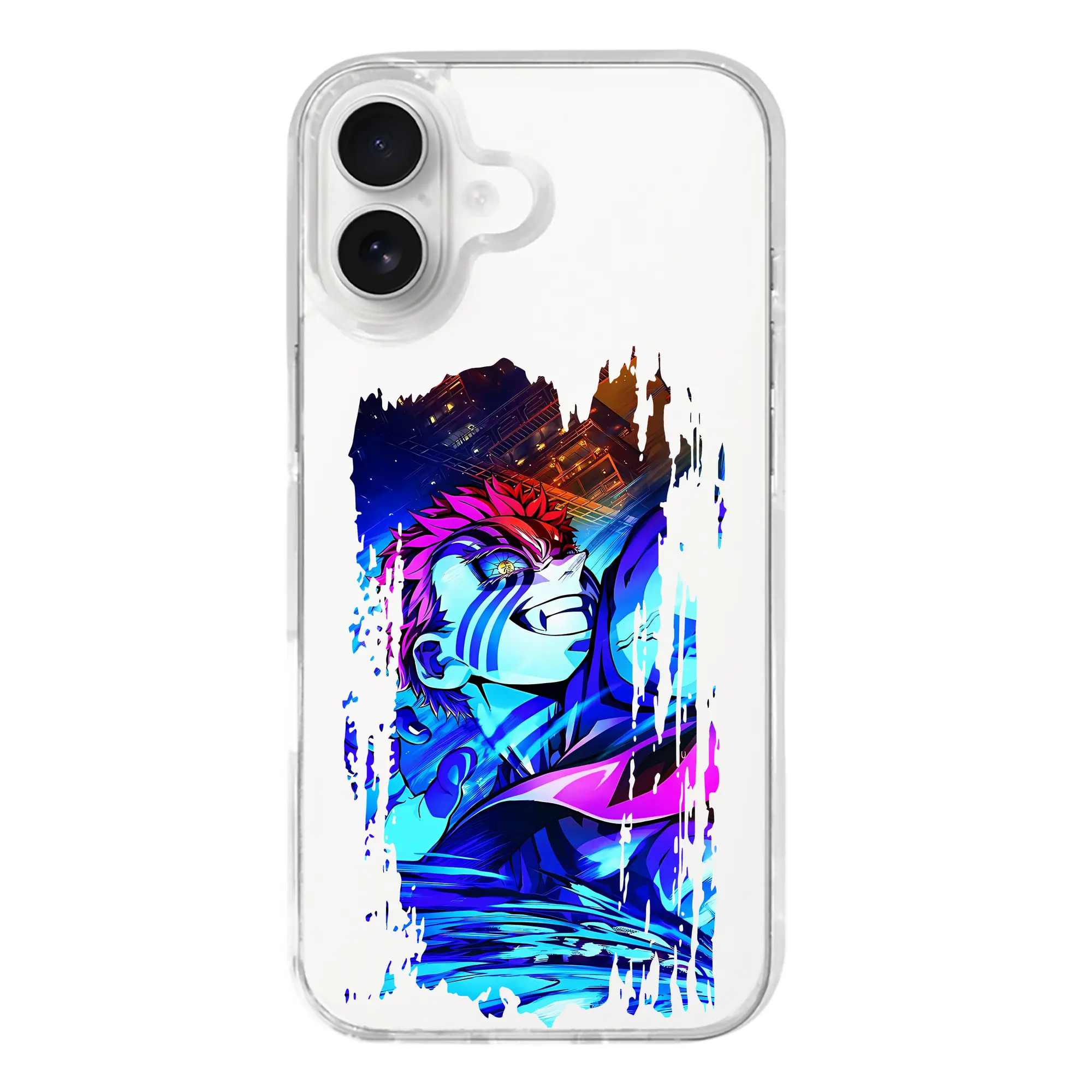 鬼滅の刃 グッズ,猗窩座 - iPhone 17シリーズ 透明スマホケース – 薄型・耐衝撃・精密フィット保護カバー